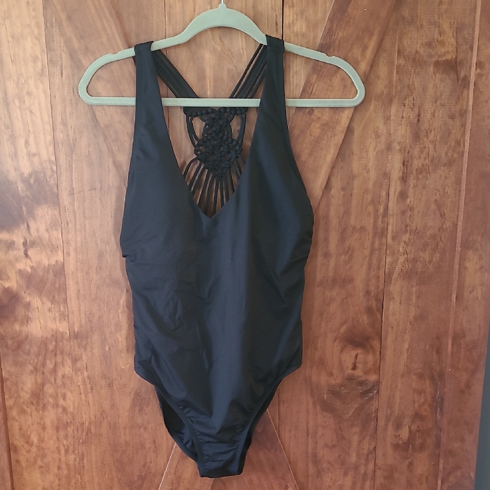 Elegant Black One-Piece Swimsuit
